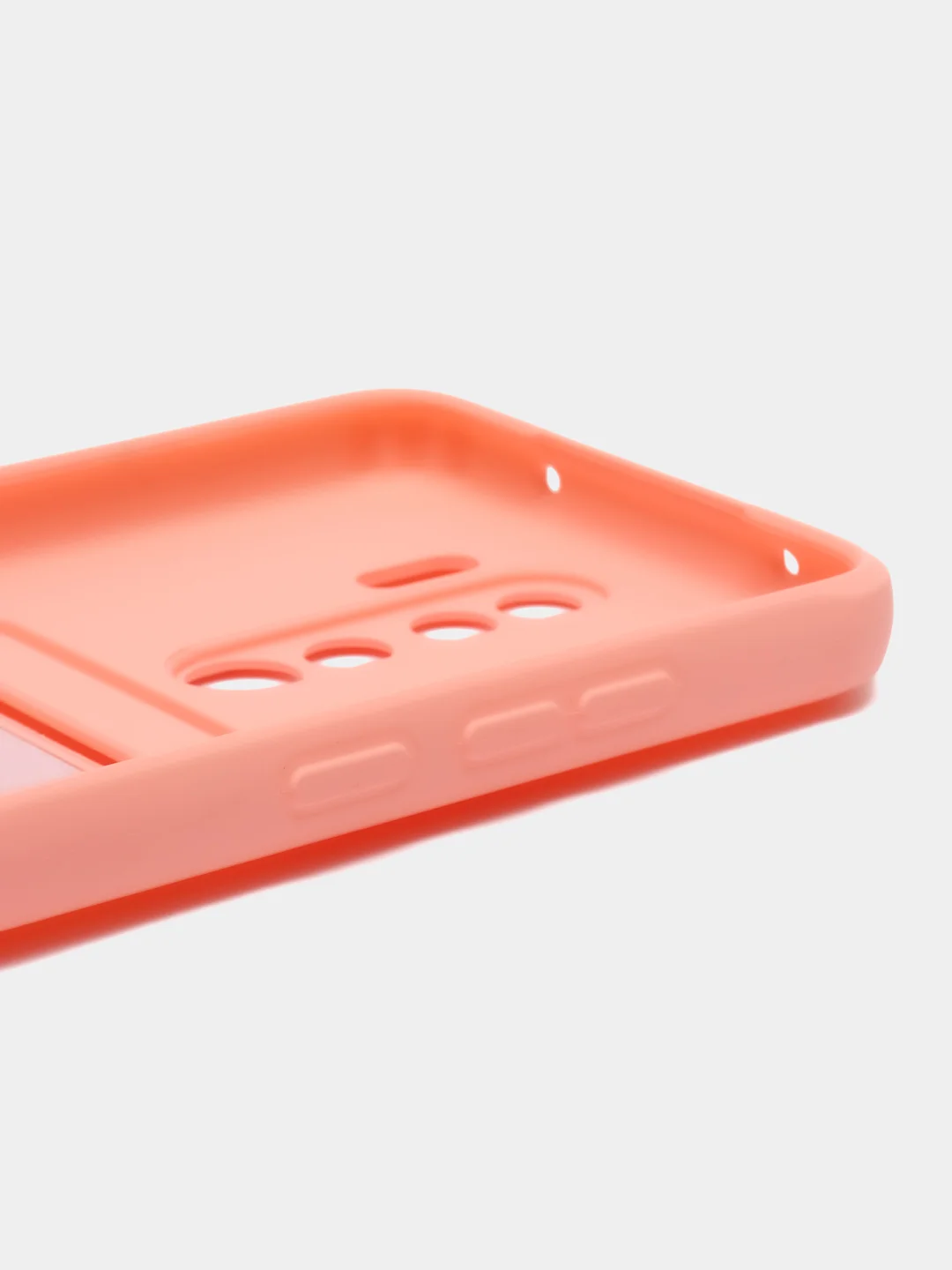 Пастельно-коралловый чехол для Xiaomi Redmi Note 8 Pro (Редми Нот 8 Про) силиконовый , с карманом