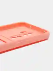 Пастельно-коралловый чехол для Xiaomi Redmi Note 8 Pro (Редми Нот 8 Про) силиконовый , с карманом