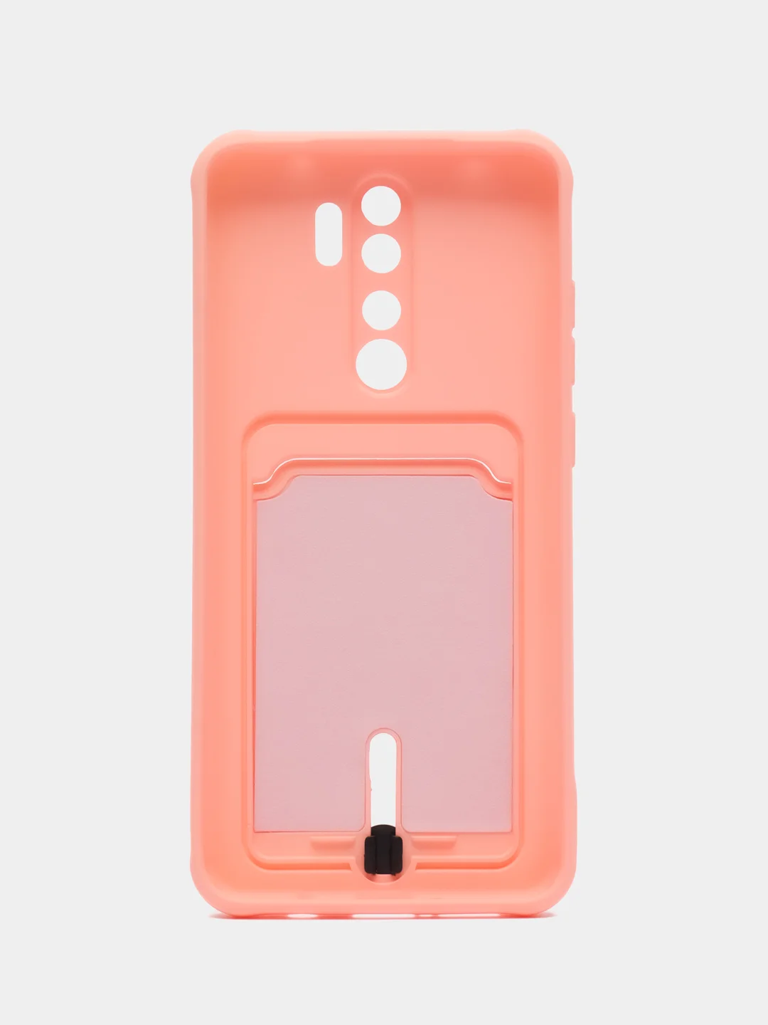 Пастельно-коралловый чехол для Xiaomi Redmi Note 8 Pro (Редми Нот 8 Про) силиконовый , с карманом