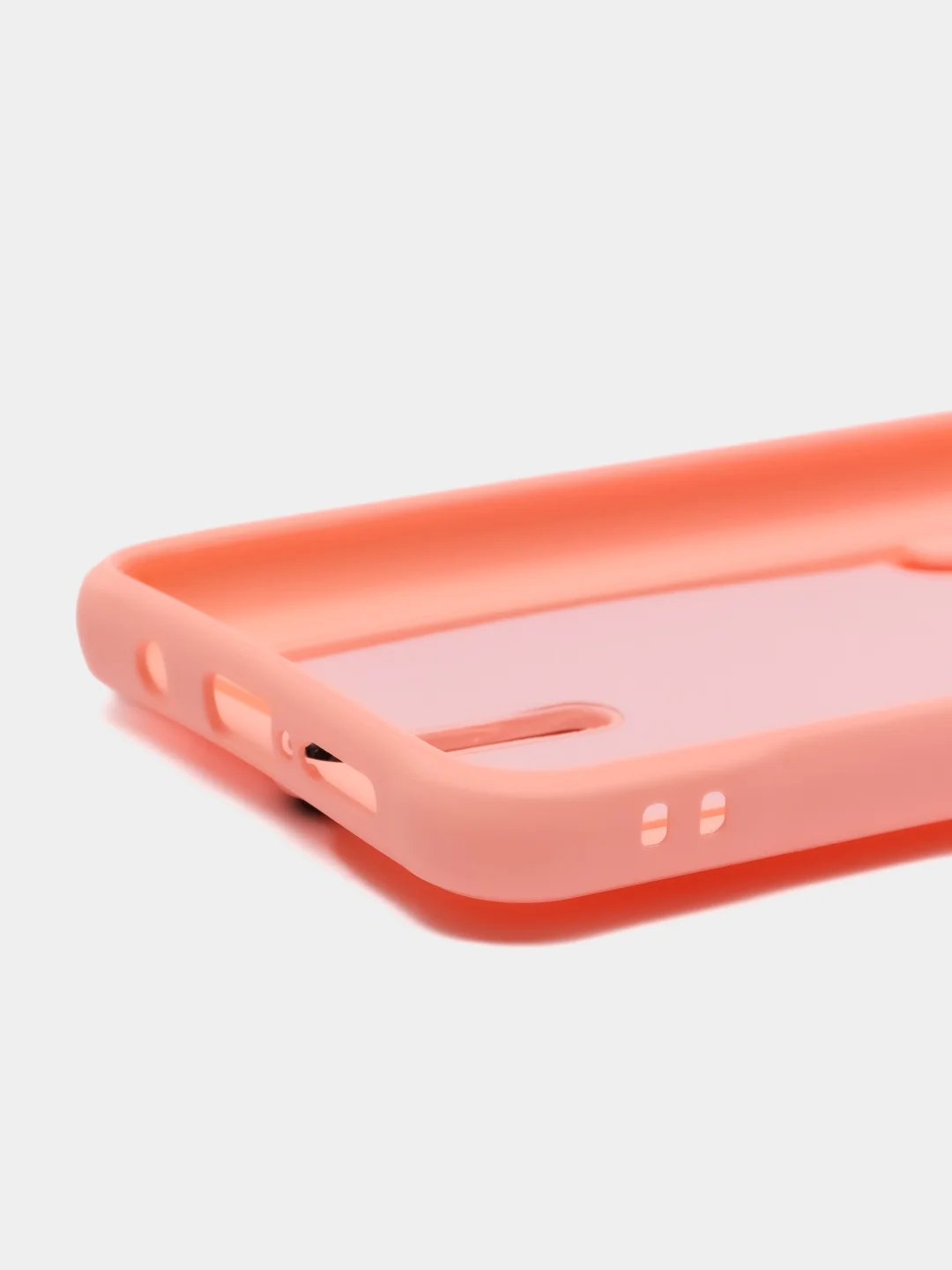 Пастельно-коралловый чехол для Xiaomi Redmi Note 8 Pro (Редми Нот 8 Про) силиконовый , с карманом