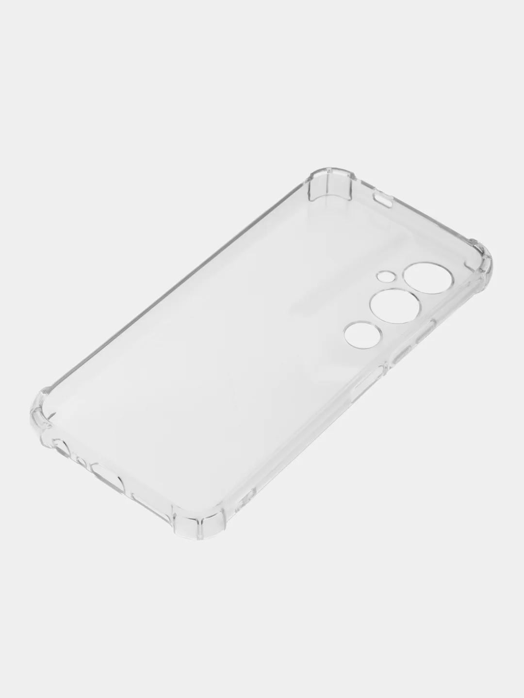 Прозрачный силиконовый чехол для Tecno Pova 4 Pro (Техно Пова 4 Про), с карманом для карт, прозрачный