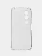 Прозрачный силиконовый чехол для Tecno Pova 4 Pro (Техно Пова 4 Про), с карманом для карт, прозрачный