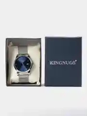 Серебряный мужские наручные часы KINGNUOS K-128, в подарочной упаковке
