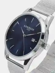 Серебряный мужские наручные часы KINGNUOS K-128, в подарочной упаковке