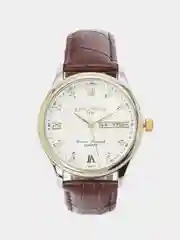 Серебряный наручные часы мужские KINGNUOS K-1856 с календарем, в подарочной упаковке