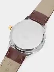 Серебряный наручные часы мужские KINGNUOS K-1856 с календарем, в подарочной упаковке