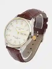 Серебряный наручные часы мужские KINGNUOS K-1856 с календарем, в подарочной упаковке