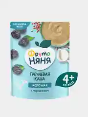 Каша детская ФрутоНяня с 4 месяцев, гречневая с черносливом, молочная, сухая, 200 г