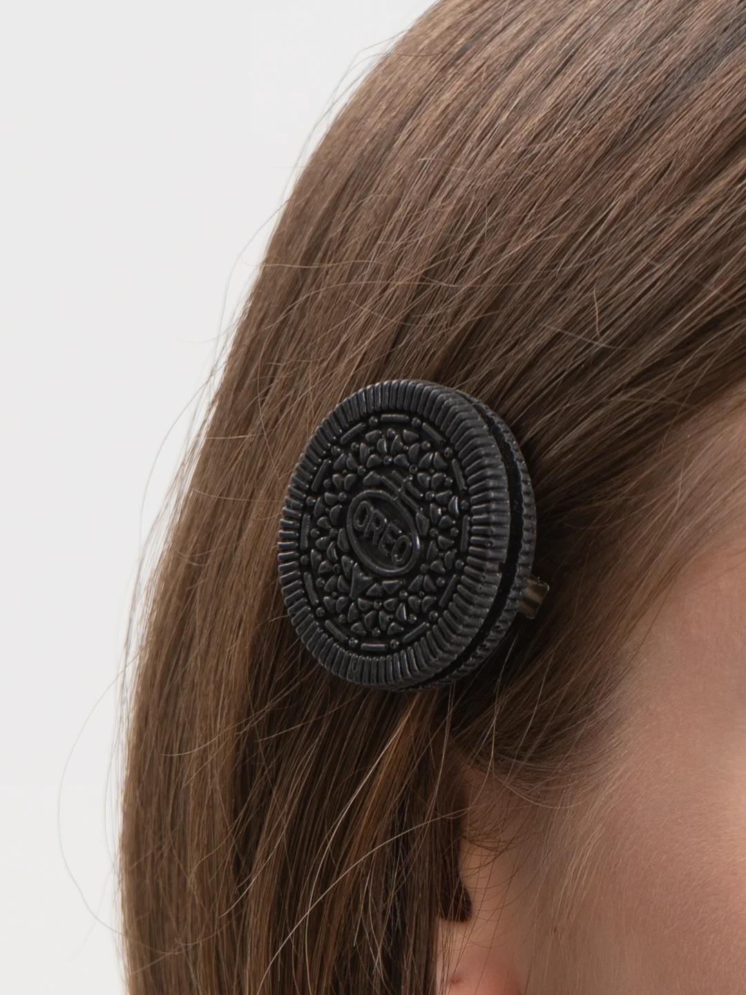 Черный заколки для волос Печенье, заколка oreo для девочки, девушки, украшения для волос