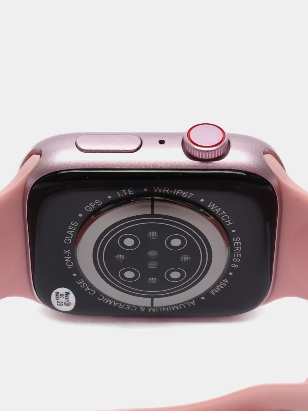 Розовый умные смарт часы Smart Watch X8 Pro, 45 мм, с беспроводной магнитной зарядкой