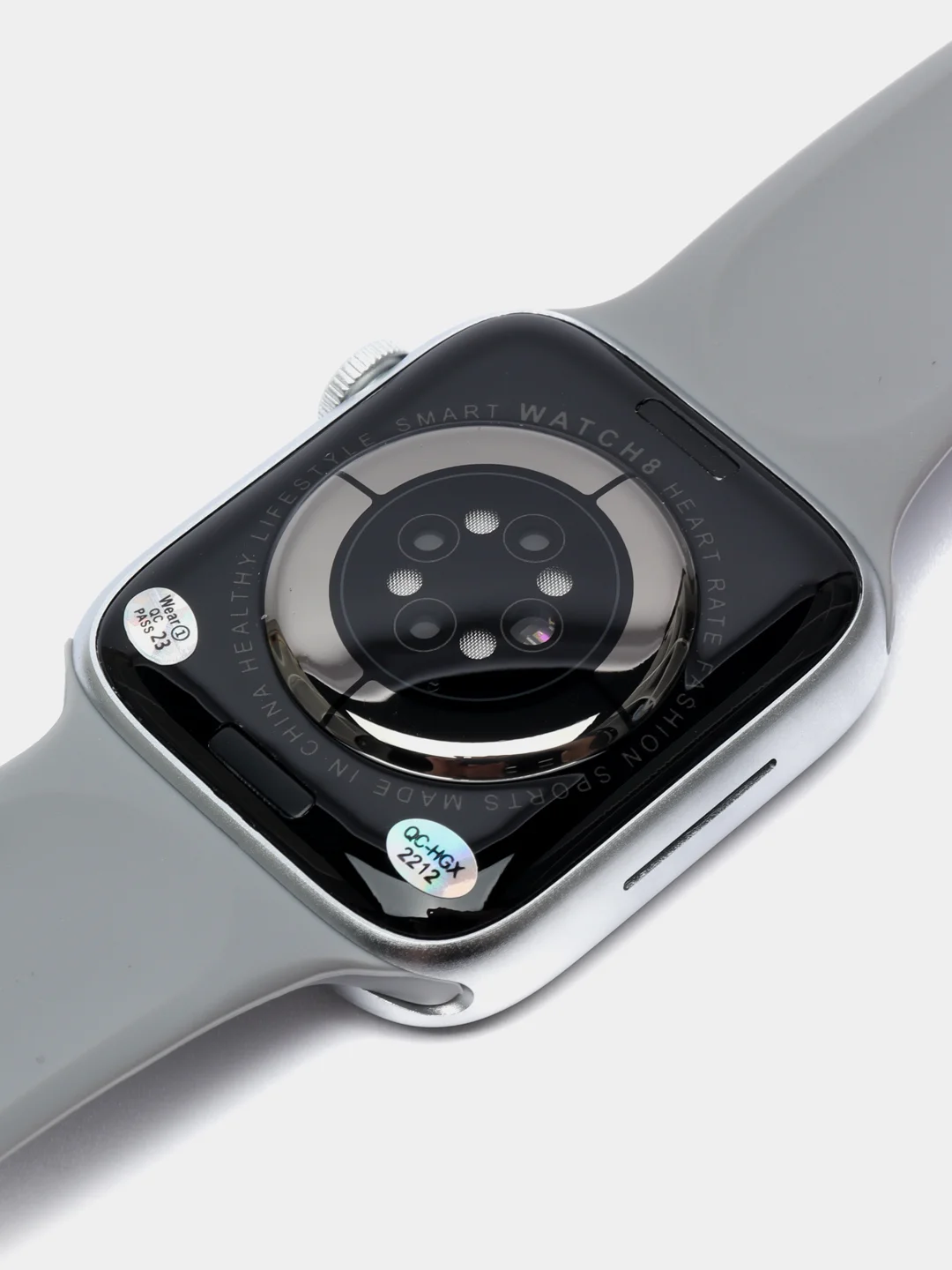 Серый умные смарт часы Smart Watch X8 Pro, 45 мм, с беспроводной магнитной зарядкой