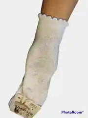 Розовый гольфы детские, хлопковые, ажурные