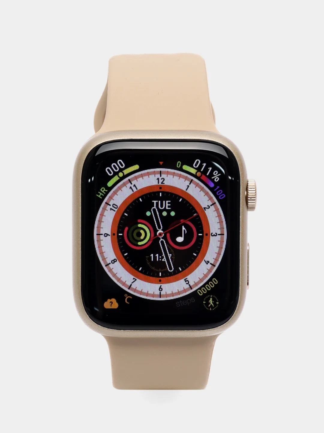 Золотой умные смарт часы Smart Watch X8 Pro, 45 мм, с беспроводной магнитной зарядкой