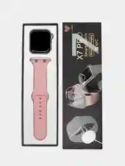 Розовый умные смарт часы Smart Watch X7 Pro, 45 мм, с беспроводной магнитной зарядкой