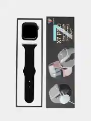 Черный умные смарт часы Smart Watch X7 Pro, 45 мм, с беспроводной магнитной зарядкой