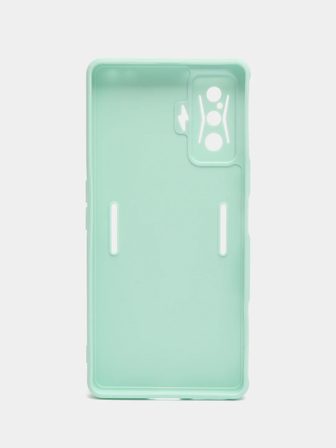 Мятный чехол для Xiaomi Poco F4 GT (Поко Ф4 Джити) силиконовый, черный, матовый, с защитой камеры