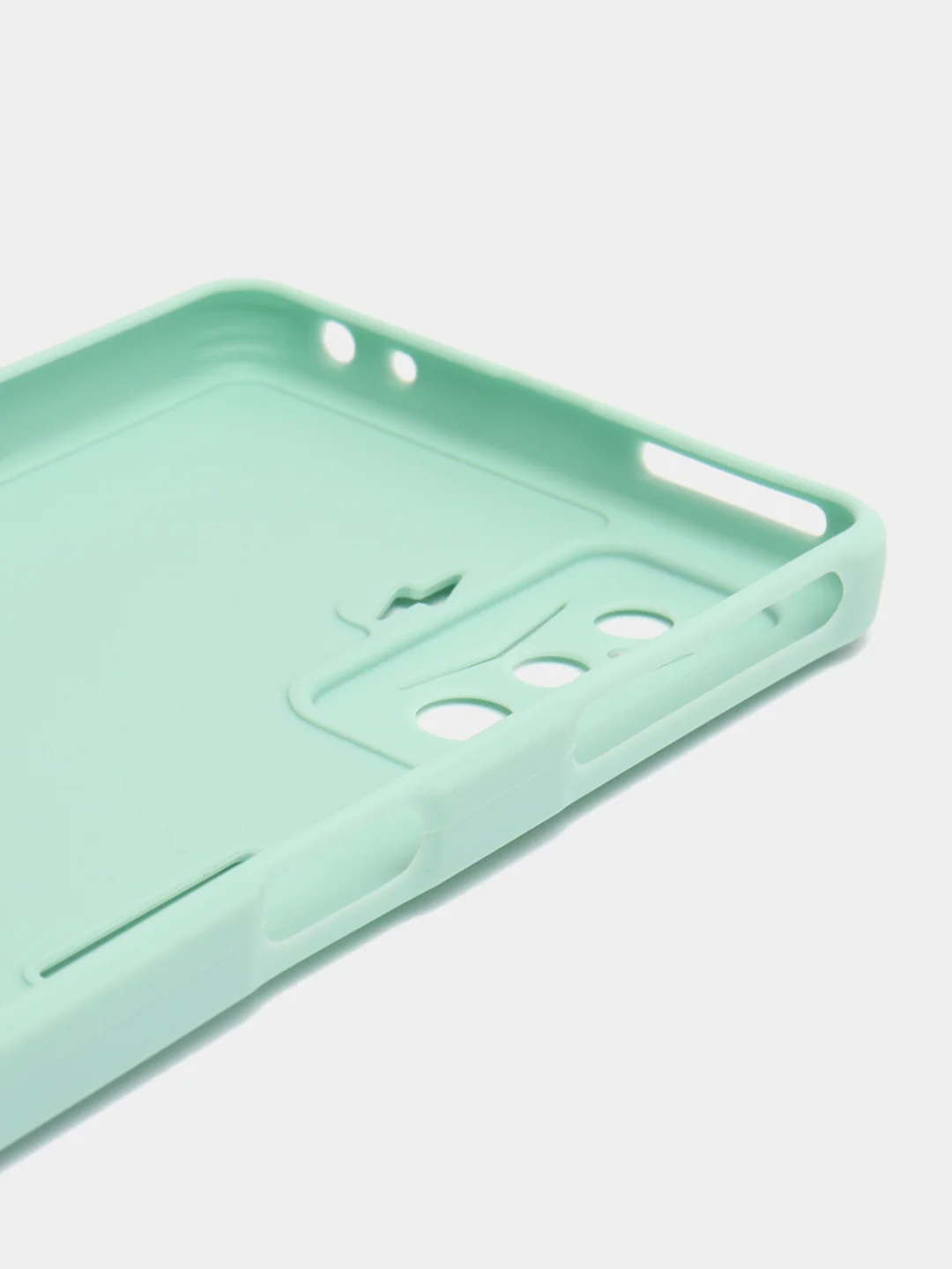 Мятный чехол для Xiaomi Poco F4 GT (Поко Ф4 Джити) силиконовый, черный, матовый, с защитой камеры