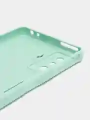 Мятный чехол для Xiaomi Poco F4 GT (Поко Ф4 Джити) силиконовый, черный, матовый, с защитой камеры