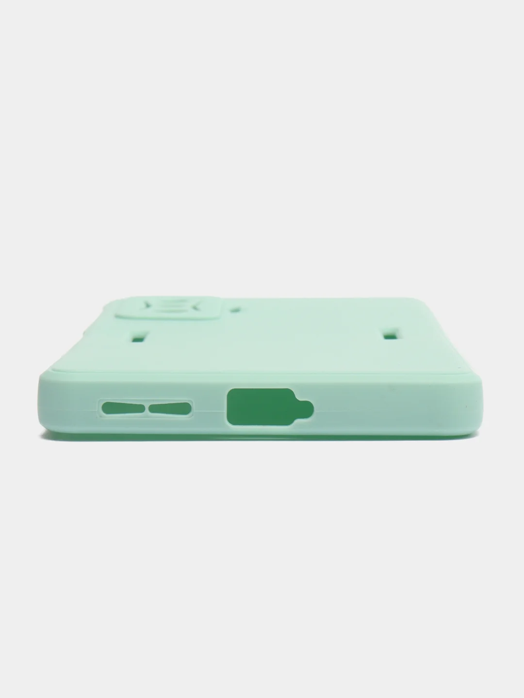 Мятный чехол для Xiaomi Poco F4 GT (Поко Ф4 Джити) силиконовый, черный, матовый, с защитой камеры