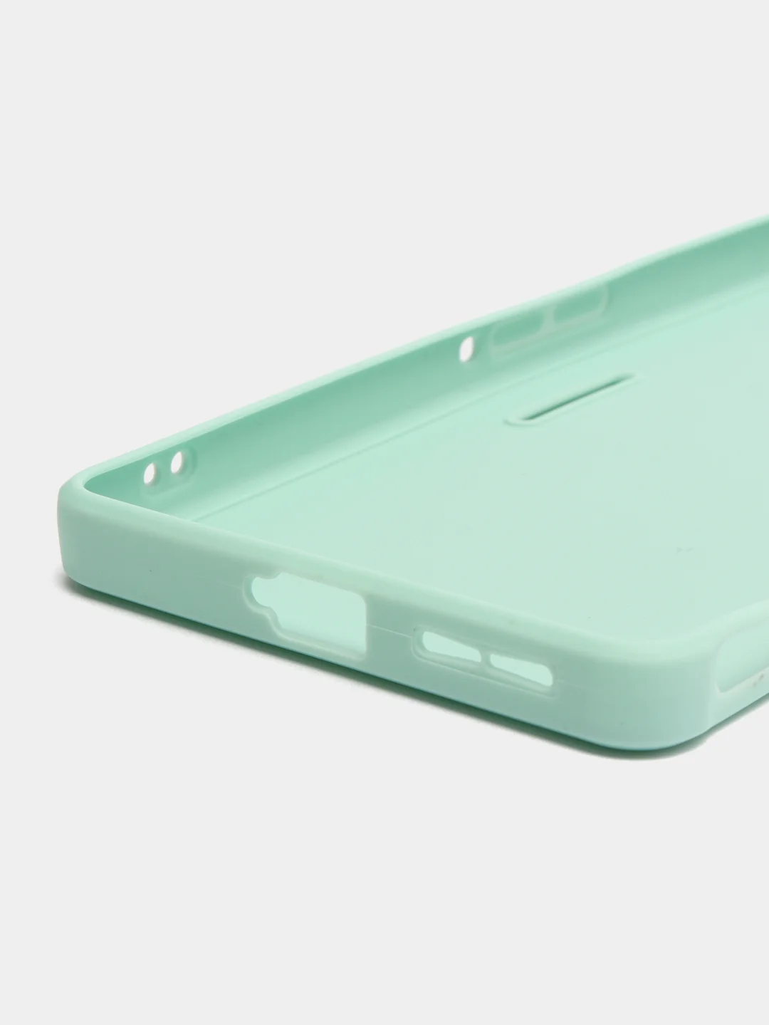 Мятный чехол для Xiaomi Poco F4 GT (Поко Ф4 Джити) силиконовый, черный, матовый, с защитой камеры