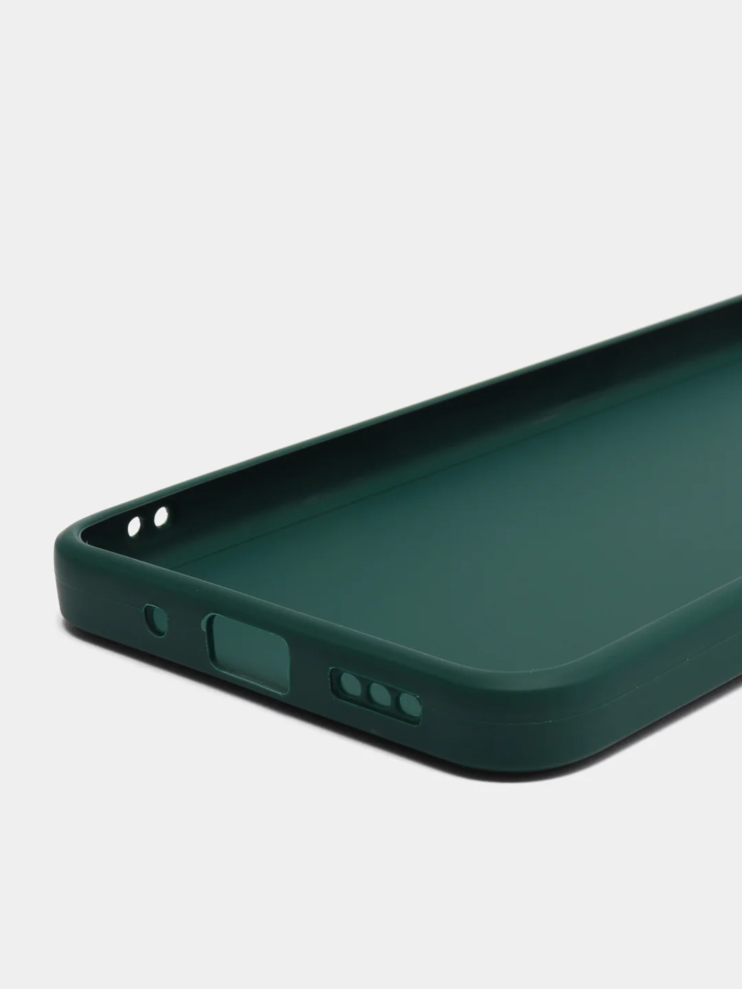 Тёмно-зелёный силиконовый чехол для Xiaomi Redmi 9A (Сяоми Редми 9А), прозрачный