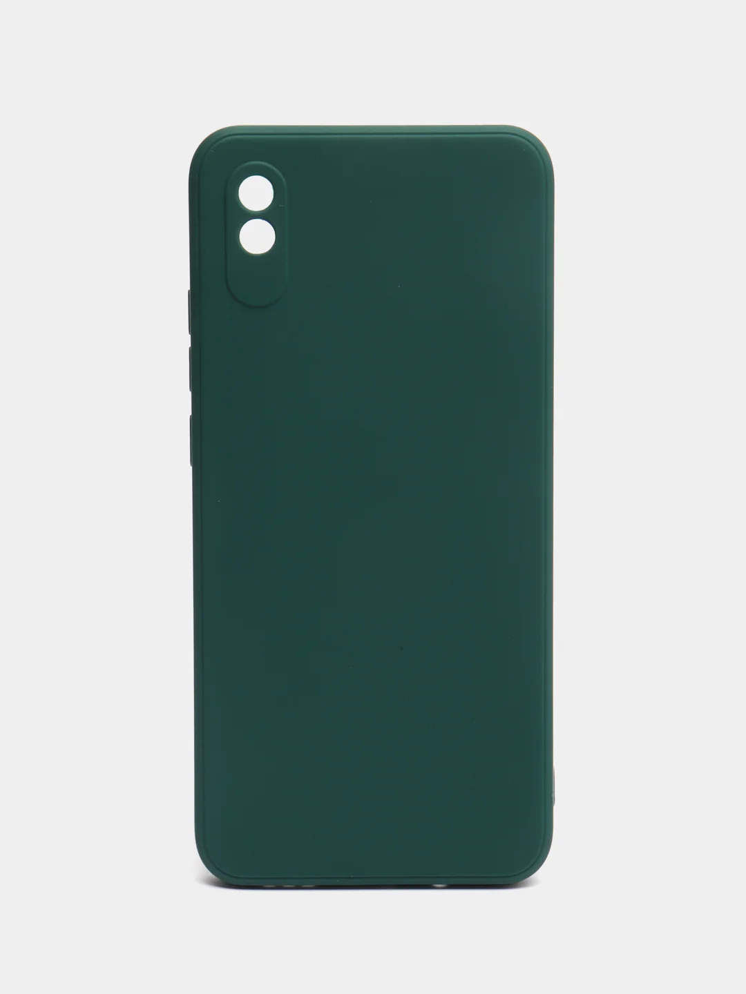 Тёмно-зелёный силиконовый чехол для Xiaomi Redmi 9A (Сяоми Редми 9А), прозрачный