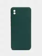 Тёмно-зелёный силиконовый чехол для Xiaomi Redmi 9A (Сяоми Редми 9А), прозрачный