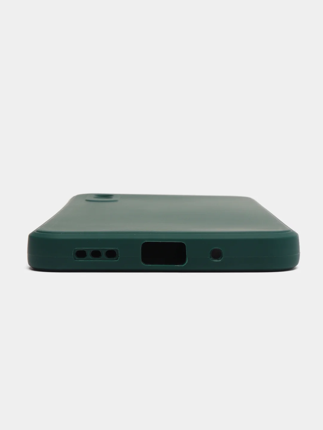 Тёмно-зелёный силиконовый чехол для Xiaomi Redmi 9A (Сяоми Редми 9А), прозрачный