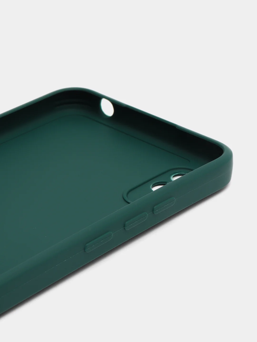 Тёмно-зелёный силиконовый чехол для Xiaomi Redmi 9A (Сяоми Редми 9А), прозрачный