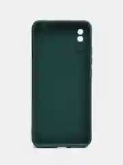 Тёмно-зелёный силиконовый чехол для Xiaomi Redmi 9A (Сяоми Редми 9А), прозрачный
