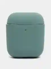 Тёмно-зелёный чехол силиконовый для наушников AirPods 1 / 2