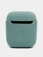 Тёмно-зелёный чехол силиконовый для наушников AirPods 1 / 2