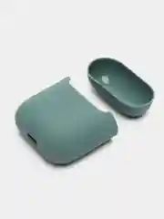 Тёмно-зелёный чехол силиконовый для наушников AirPods 1 / 2