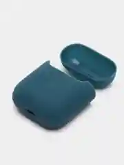 Синий меланж чехол силиконовый для наушников AirPods 1 / 2