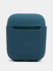 Синий меланж чехол силиконовый для наушников AirPods 1 / 2