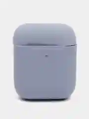 Фиолетовый чехол силиконовый для наушников AirPods 1 / 2