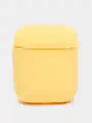 Желтый чехол силиконовый для наушников AirPods 1 / 2