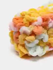 Манго пряжа Alize Puffy Color, петельки большие, 100 г, 9 м