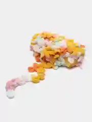 Манго пряжа Alize Puffy Color, петельки большие, 100 г, 9 м