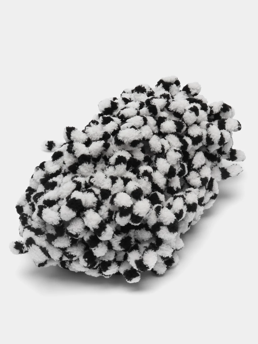 Черный пряжа Alize Puffy Color, петельки большие, 100 г, 9 м