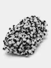 Черный пряжа Alize Puffy Color, петельки большие, 100 г, 9 м