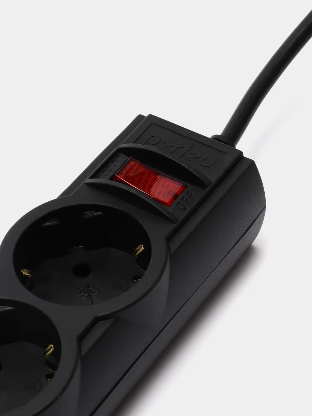 Черный сетевой фильтр-удлинитель Perfeo PowerX, 5 розеток