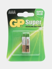 Батарейки AAAA 2 штуки,GP Super Alkaline 1.5V, LR8, LR8D425, R8D425, LR61/E96 для стилуса