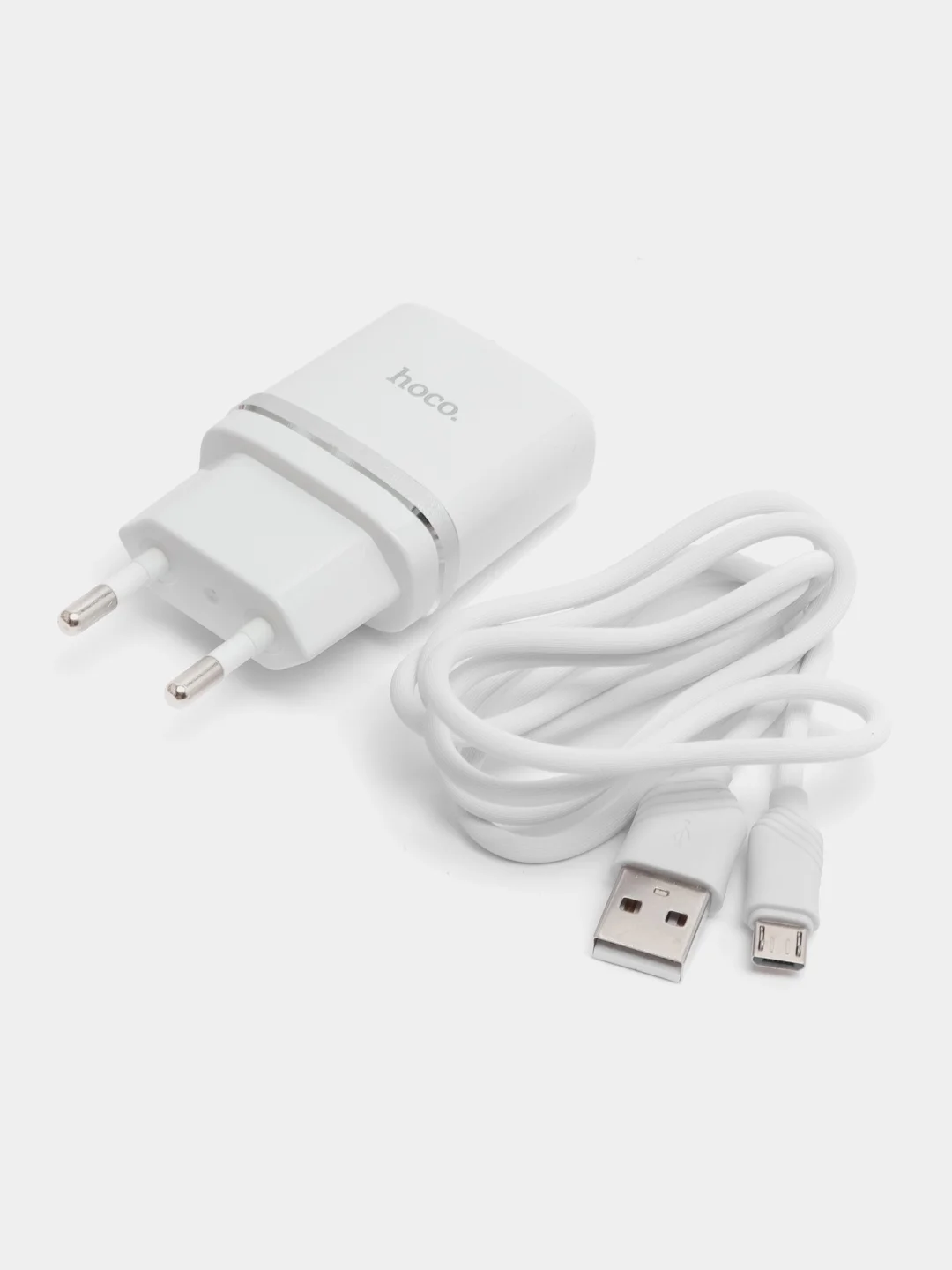 Зарядное Устройство на 2 USB + кабель micro USB для телефона/планшета/смартфона Hoco c12