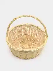 Корзина большая из натуральной лозы, диаметр 32 см