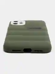 Хаки чехол на iPhone 11, 12, 13, 7, 8 Plus, XR, XS, 14 Pro Max, силиконовый айфон