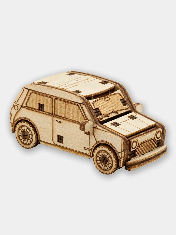 Деревянный конструктор UNIWOOD UNIT Сборная модель MINI Cooper (Мини Купер)