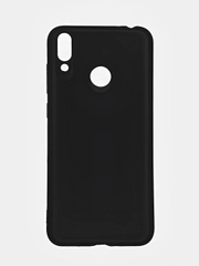 Чехол для Honor 8C (Хонор 8С), черный, силиконовый