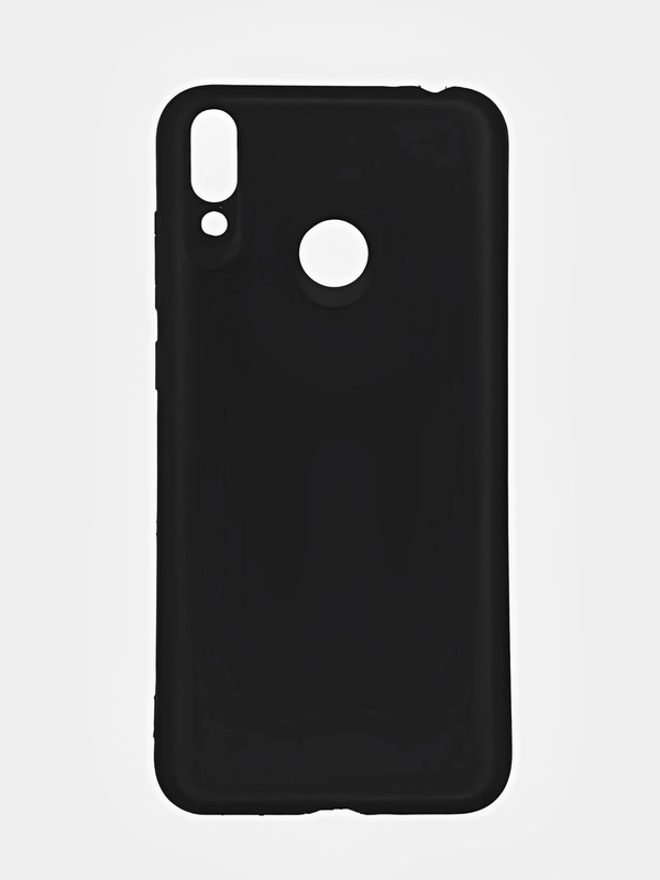 Чехол для Honor 8C (Хонор 8С), черный, силиконовый