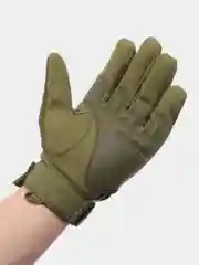 Оливковый перчатки мужские, тактические, с пальцами